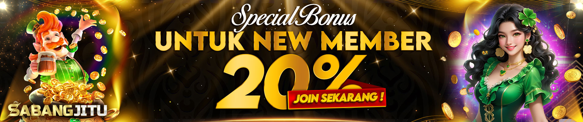 SABANGJITU - Bonus New Member 20%